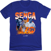Kodai Senga 90s Retro blue T-shirt In The Clutch